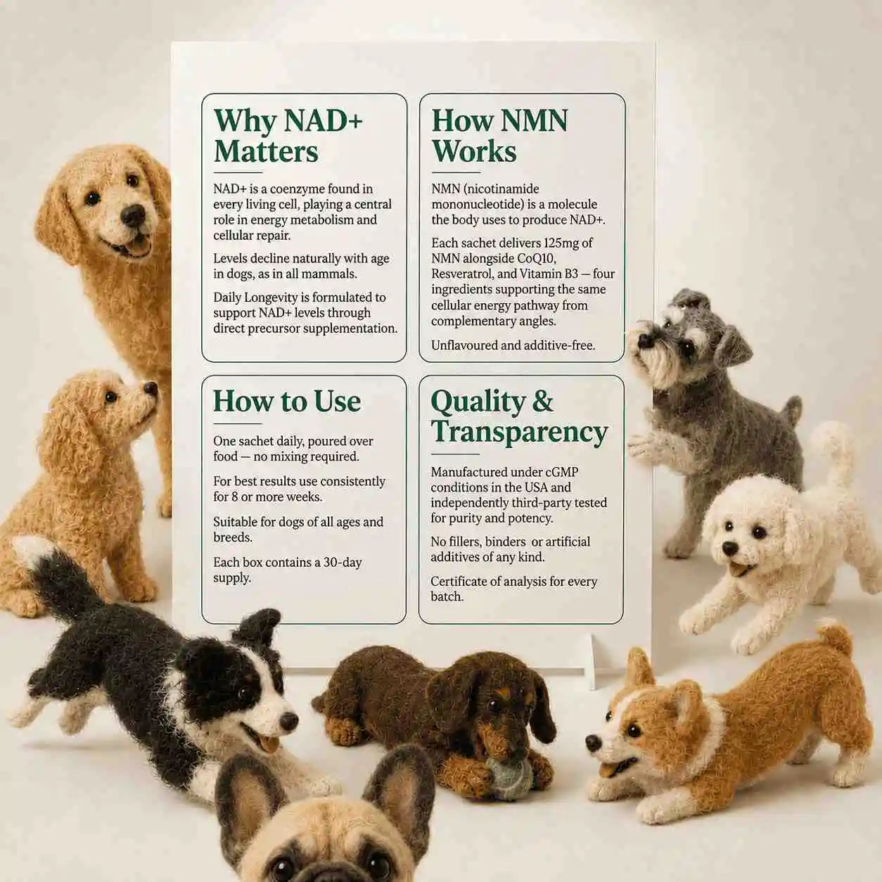 Daily NMN Powder for Dogs — Cellular Energy & Longevity Support My Store